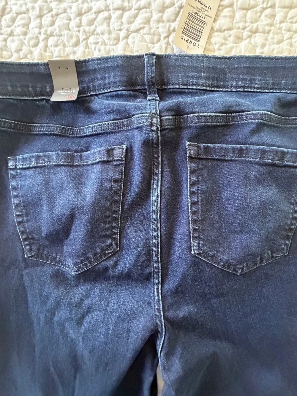 torrid Dark Blue sky, high kick boot super soft jeans NWT SIZE 12R run small